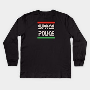 Space Police II Kids Long Sleeve T-Shirt